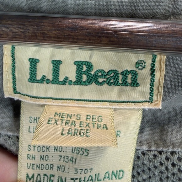 VTG LL Bean Vest Mens XXL Utility Photography Hunting Travel Safari Lined U655 - Picture 10 of 13